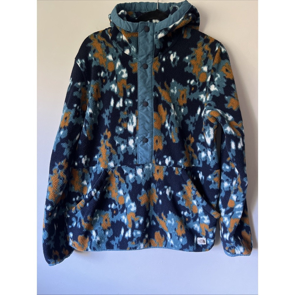 The North Face Men's Carbondale ¼ Snap Hoodie Sweatshirt Abstract Print Size M
